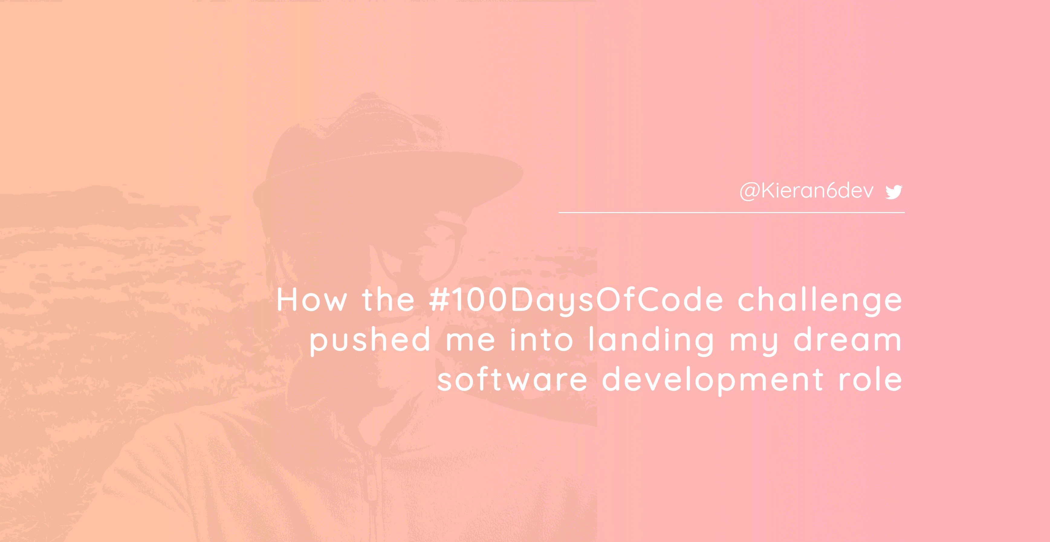 How the #100DaysOfCode challenge pushed me into landing my dream software development role